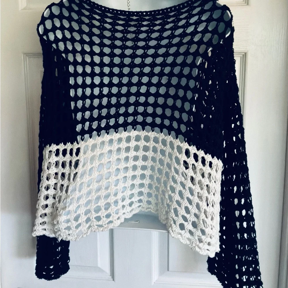 NWOT…PIER ANTONIO GASPAN…open weave sweater - Picture 6 of 8